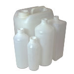 Plastic jerrycans and bottles